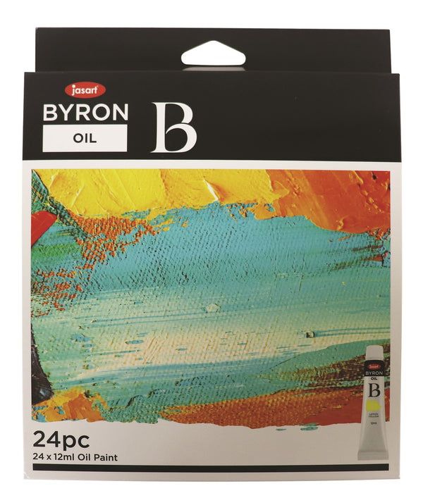Jasart Byron Oil Paint 12ml Set Of 24#Pack Size_PACK OF 24