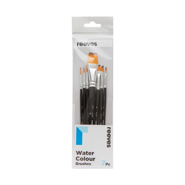 Reeves Watercolour Brush Golden Synthetic Short - Pack of 7