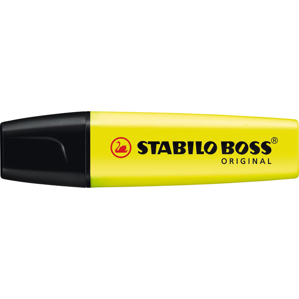 stabilo boss highlighter yellow box of 10