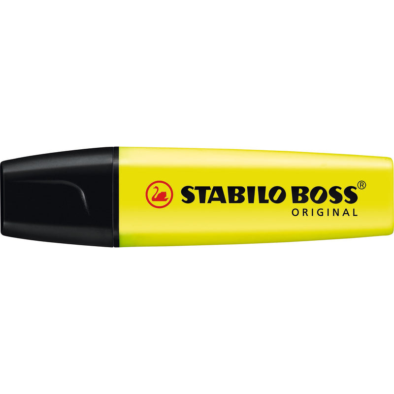 stabilo boss highlighter yellow box of 10