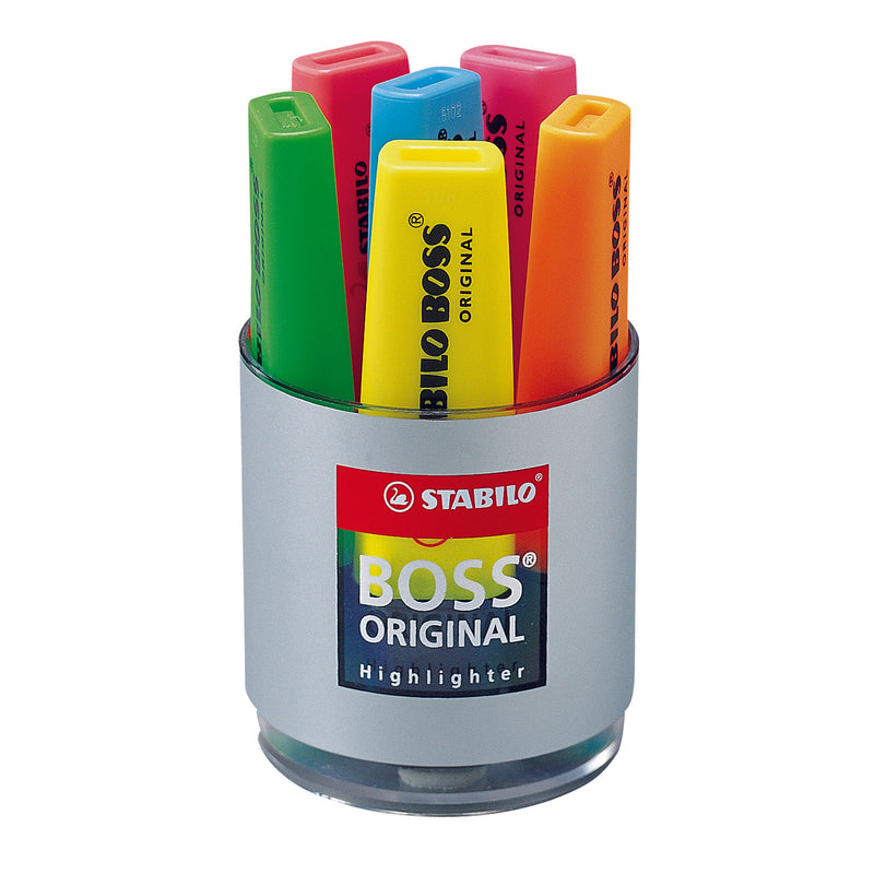 stabilo boss highlighter cup of 6