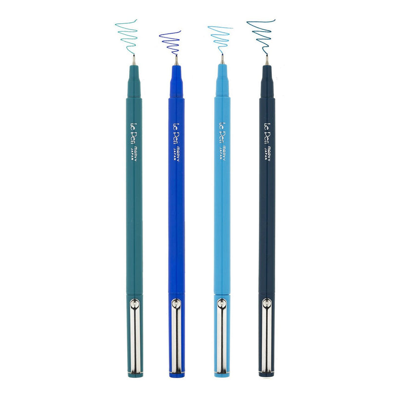 Marvy Le Pen Blues Set Of 4