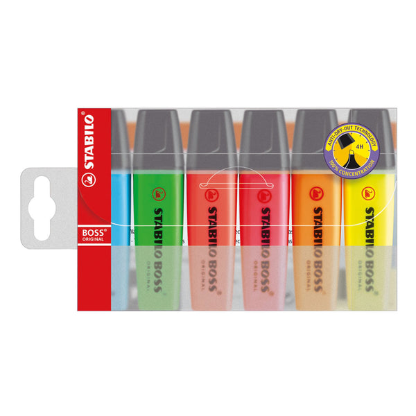 stabilo boss highlighter assorted#Pack Size_PACK OF 6