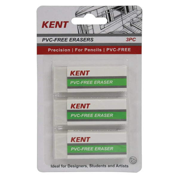 Kent Pvc Erasers Pack of 3