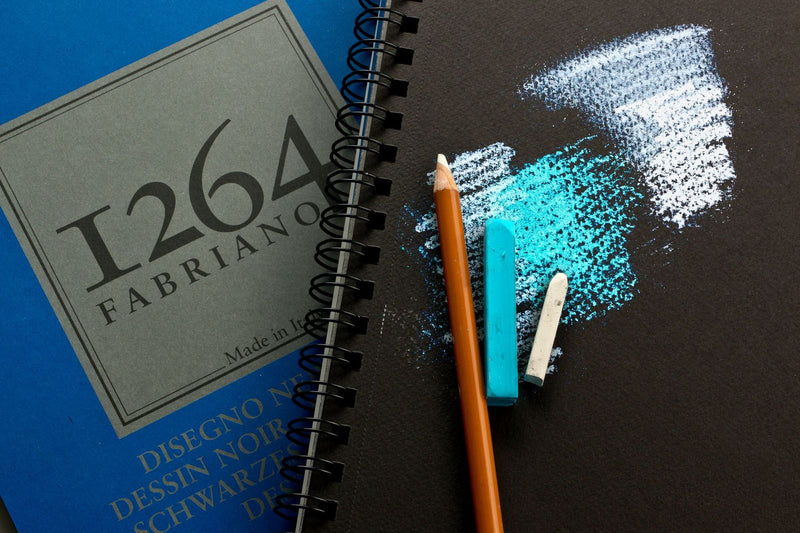 Fabriano 1264 Black Pad Spiral 200gsm