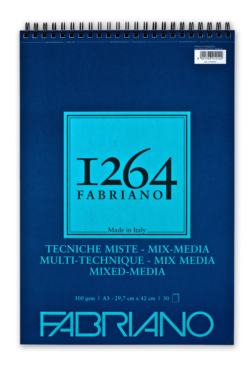 Fabriano 1264 Mix Media Pad Spiral 300gsm