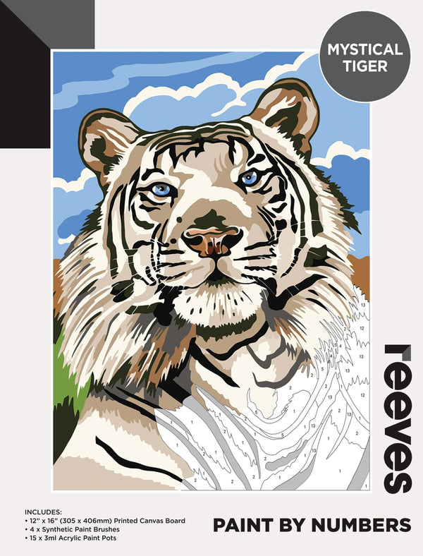 Reeves Paint By Numbers 12x16inch Tiger