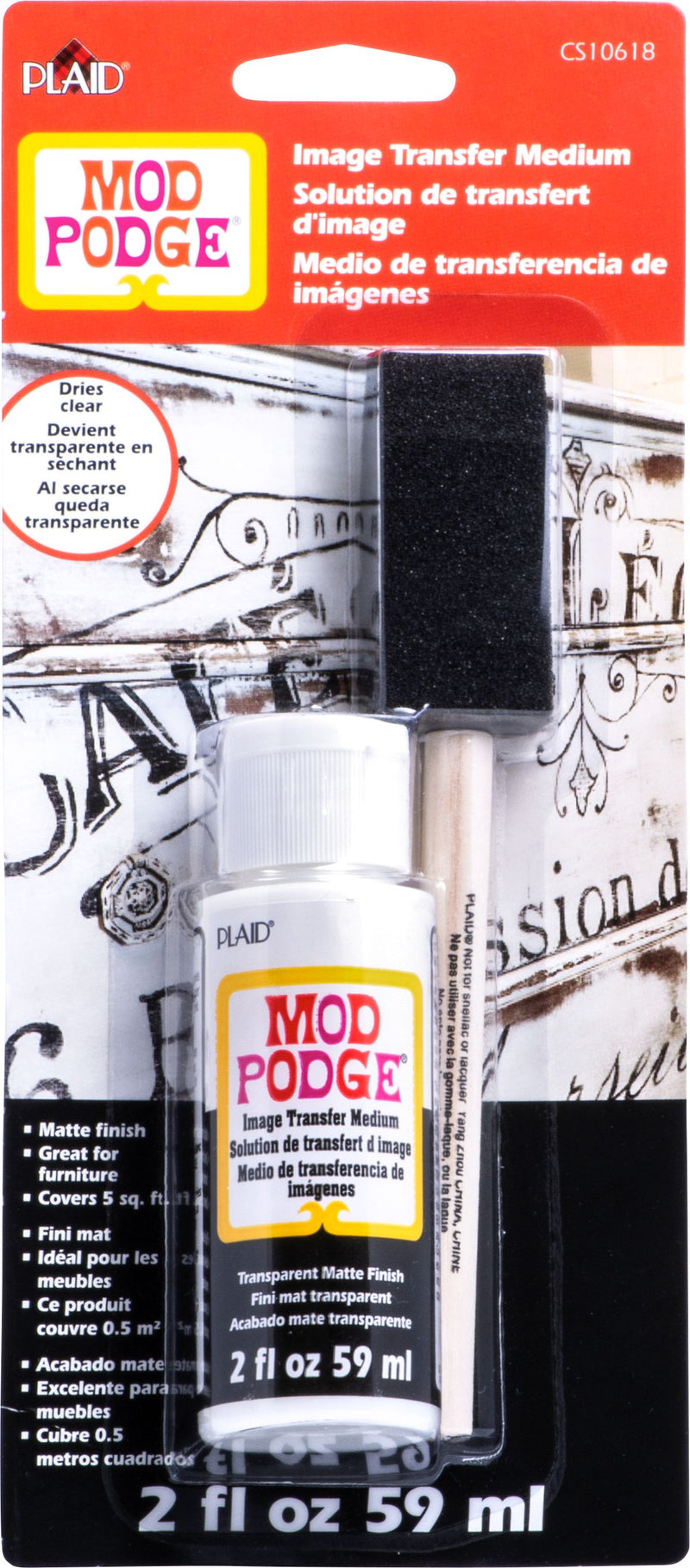 Mod Podge Medium Formulas Paper Matte, 8 oz. (Pack of 2)