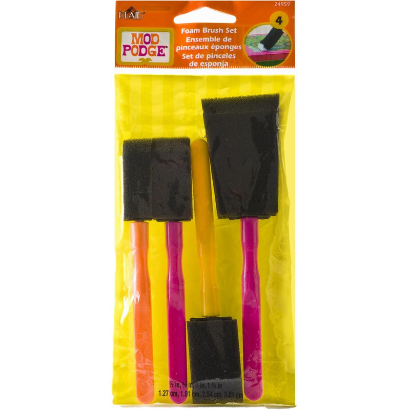 Mod Podge Foam Brush Set Of 4