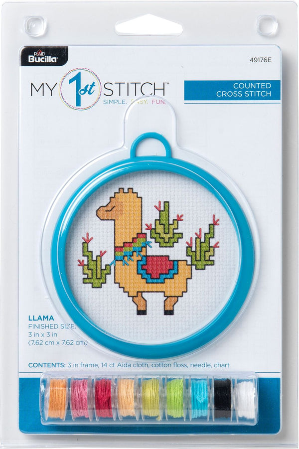 bucilla my first cross stitch kit - llama