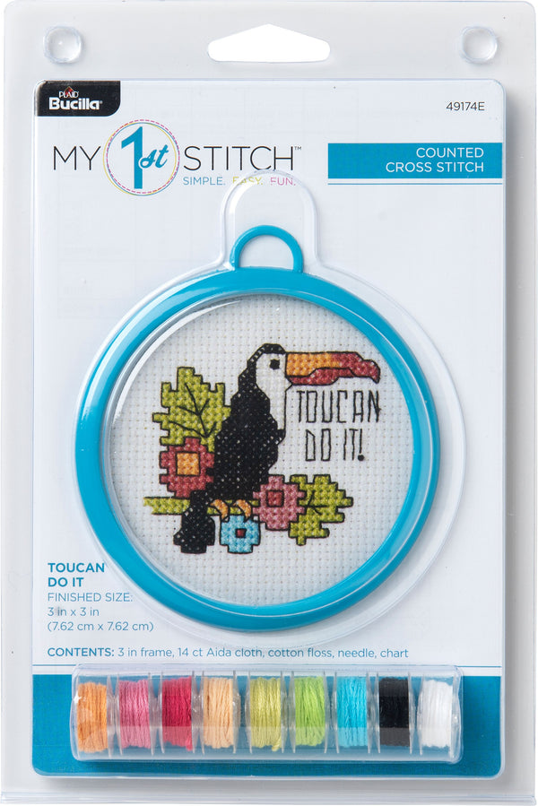 bucilla my first cross stitch kit - toucan do it