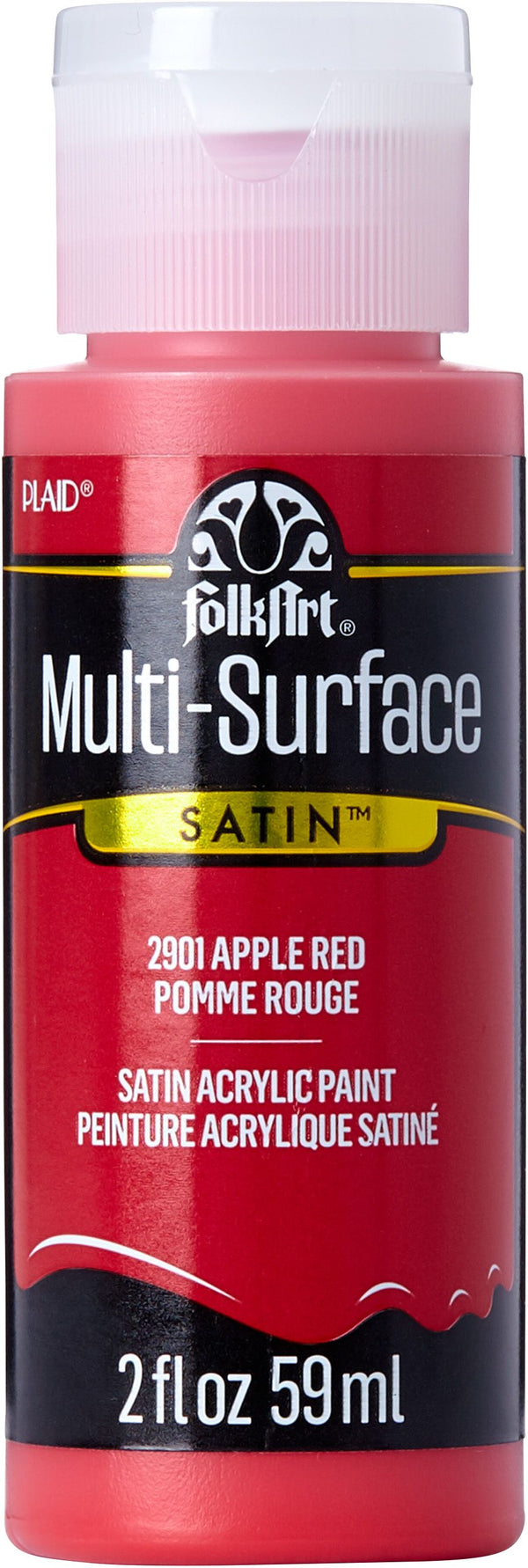 Folk Art Multi-Surface Acrylic Craft Paint 2oz/59ml#Colour_APPLE RED