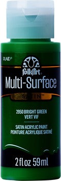 Folk Art Multi-Surface Acrylic Craft Paint 2oz/59ml#Colour_BRIGHT GREEN