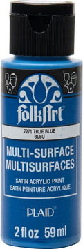 Folk Art Multi-Surface Acrylic Craft Paint 2oz/59ml#Colour_TRUE BLUE