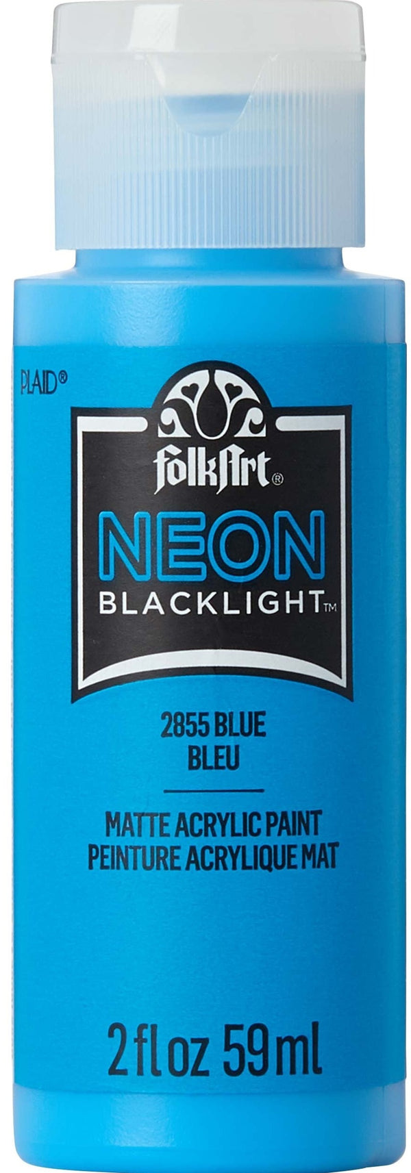 Folk Art Acrylic Paint Neon Blacklight 2oz/59ml#Colour_BLUE