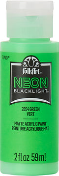 Folk Art Acrylic Paint Neon Blacklight 2oz/59ml#Colour_GREEN