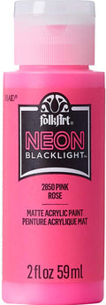 Folk Art Acrylic Paint Neon Blacklight 2oz/59ml#Colour_PINK