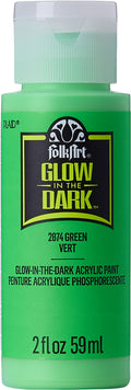 Folk Art Acrylic Glow In The Dark Craft Paint 2oz/59ml#Colour_GREEN