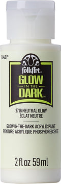 Folk Art Acrylic Glow In The Dark Craft Paint 2oz/59ml#Colour_NEUTRAL