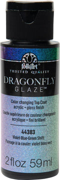 Folk Art Dragonfly Glaze Acrylic Craft Paint 2oz/59ml#Colour_VIOLET-GREEN-BLUE SHIFT