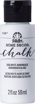 Folk Art Home Decor Chalk Acrylic Craft Paint 2oz/59ml#Colour_WHITE ADIRONDACK