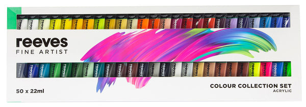 Reeves Acrylic Paint Classic Colours 22ml 50 Piece Set