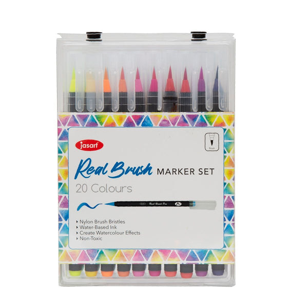 Jasart Real Brush Marker Set#Pack Size_Pack of 12