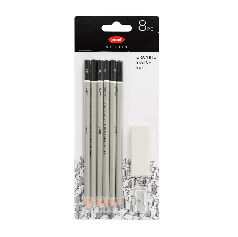 Jasart Sketching Graphite - Set of 8