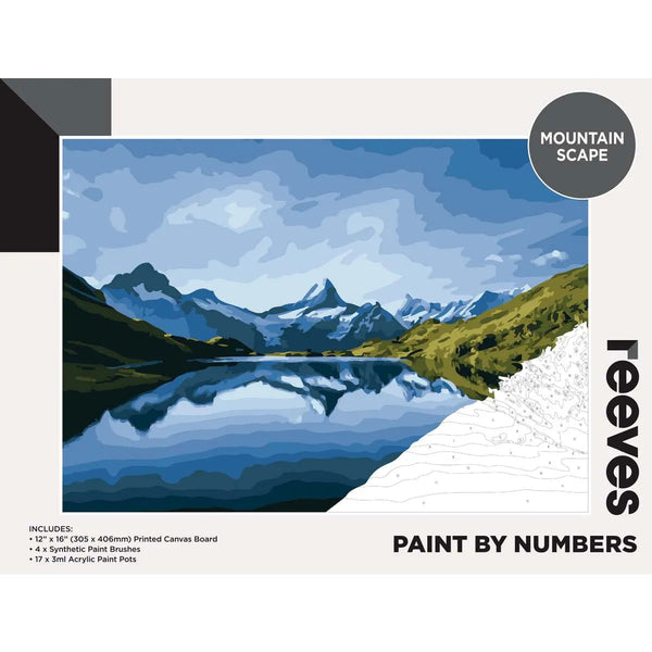 Reeves Paint By Numbers 12x16Inch#Design_MOUNTAIN SCAPE