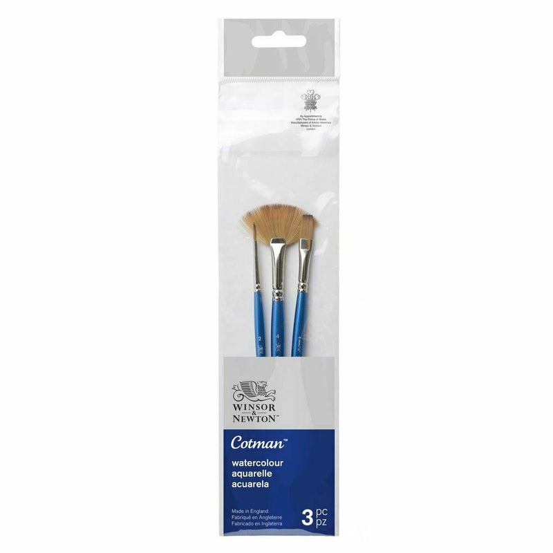 Winsor & Newton Cotman Brush Short Handle V3 - Set of 3