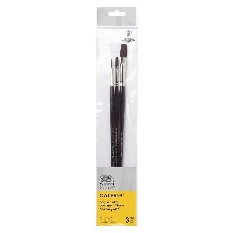 Winsor & Newton Galeria Brush Long Handle V1 - Set of 3