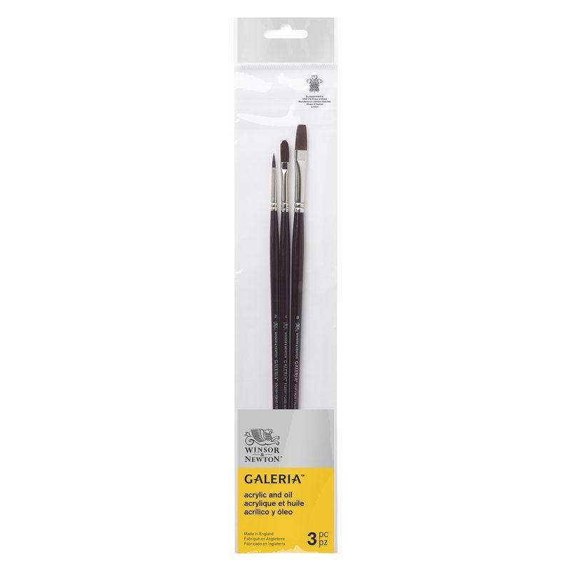 Winsor & Newton Galeria Brush Long Handle V2 - Set of 3