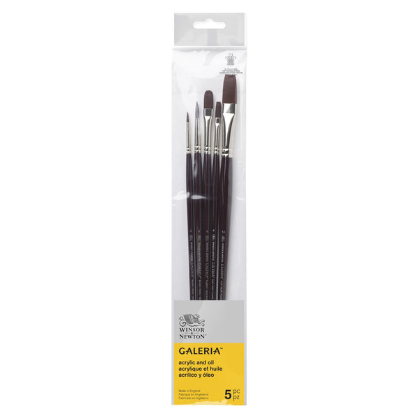 Winsor & Newton Galeria Brush Long Handle V1 - Set of 5