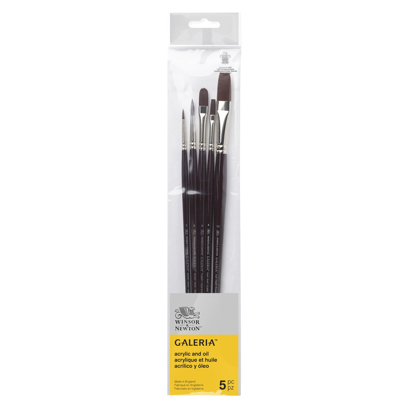 Winsor & Newton Galeria Brush Long Handle V1 - Set of 5
