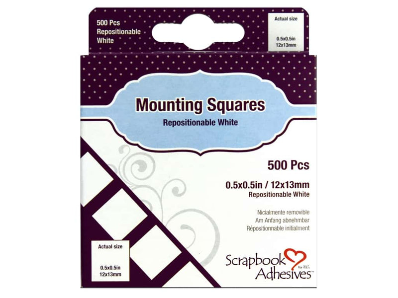 3L SA 01605 Mountings Squares Repostitional Packet Of 500