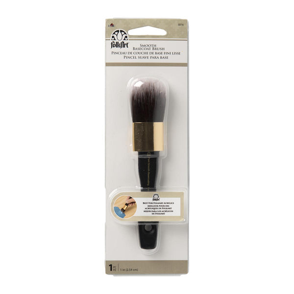 Folk Art Base Coat Brush Smooth#Size_1 INCH