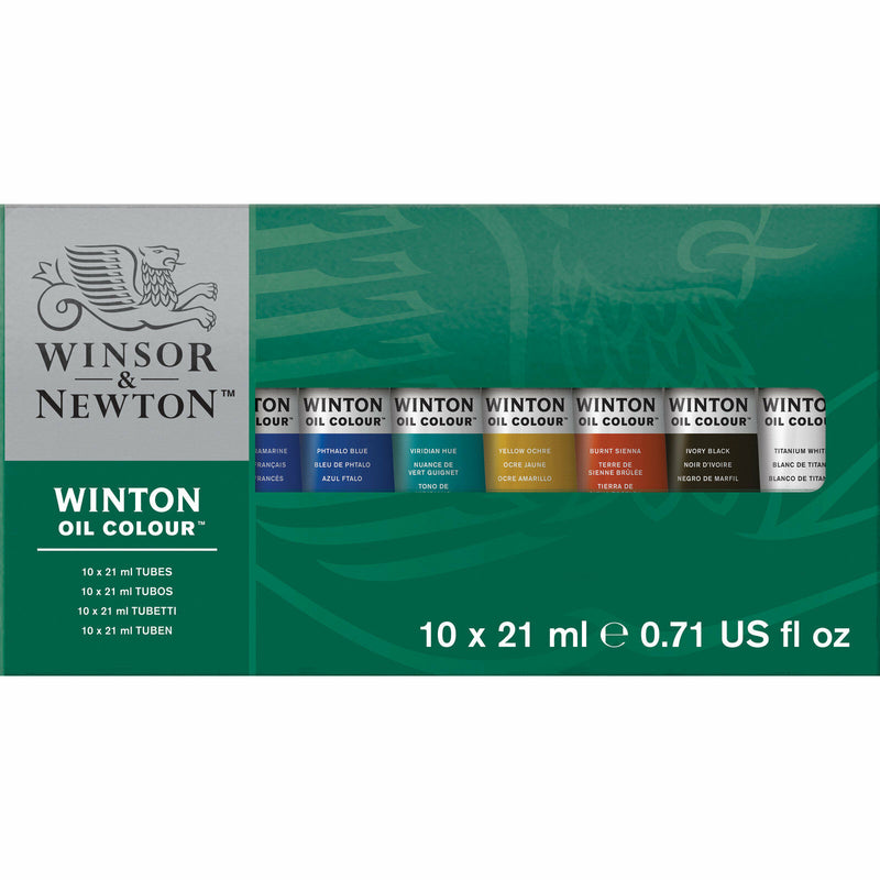 Winsor & Newton Winton Oil Paint 21ml Set Of 10