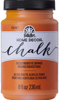 Folk Art Home Decor Chalk Acrylic Craft Paint 8oz/236ml#Colour_ENERGETIC ORANGE