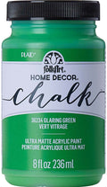 Folk Art Home Decor Chalk Acrylic Craft Paint 8oz/236ml#Colour_GLARING GREEN
