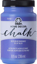 Folk Art Home Decor Chalk Acrylic Craft Paint 8oz/236ml#Colour_BLUE RADIANCE