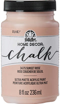Folk Art Home Decor Chalk Acrylic Craft Paint 8oz/236ml#Colour_SUNSET ROSE