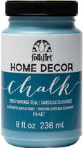 Folk Art Home Decor Chalk Acrylic Craft Paint 8oz/236ml#Colour_VINTAGE TEAL