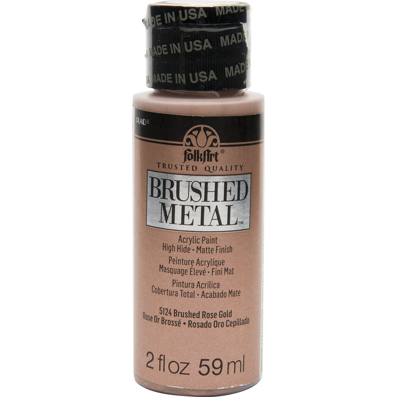 Folk Art Brushed Metal Acrylic Craft Paint 2oz/59ml