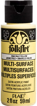 Folk Art Multi-Surface Acrylic Craft Paint 2oz/59ml#Colour_PALE YELLOW
