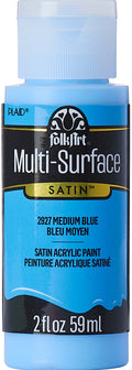 Folk Art Multi-Surface Acrylic Craft Paint 2oz/59ml#Colour_MEDIUM BLUE