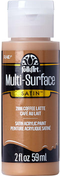Folk Art Multi-Surface Acrylic Craft Paint 2oz/59ml#Colour_COFFE LATTE