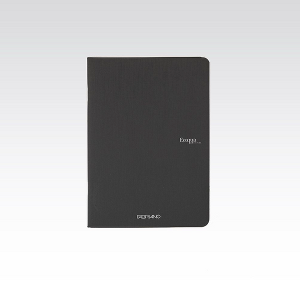 Fabriano Ecoqua Stapled Notebook 90gsm Graph 5mm A5#Colour_BLACK