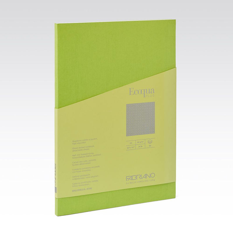Fabriano Ecoqua Plus Glued Notebook 90gsm Dots A4