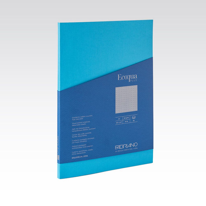 Fabriano Ecoqua Plus Glued Notebook 90gsm Dots A4