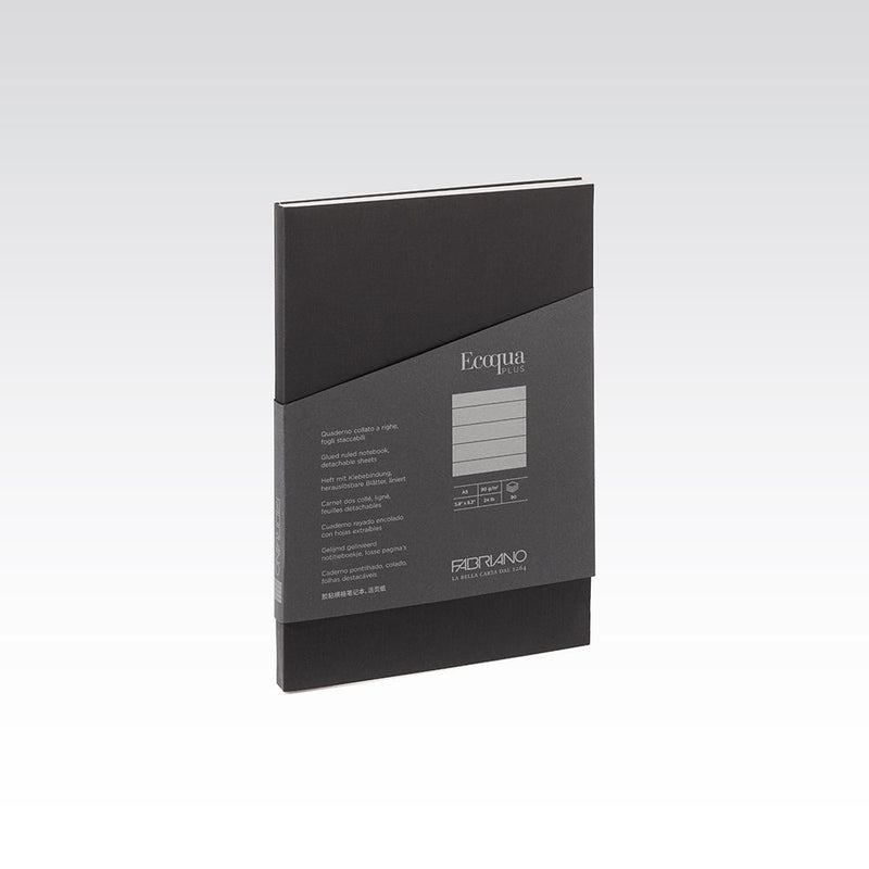 Fabriano Ecoqua Plus Glued Notebook 90gsm Lined A5